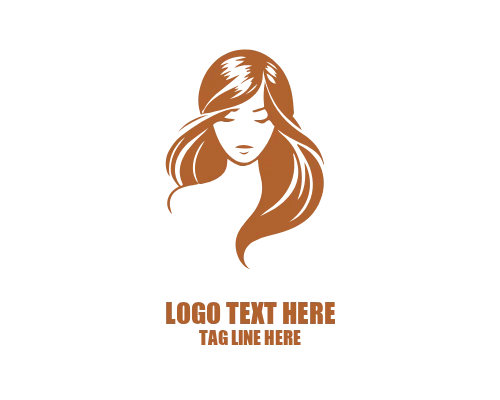 Beauty Symbol Women Hair Logo