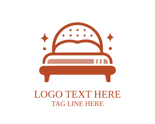 Bed furniture logo modern home