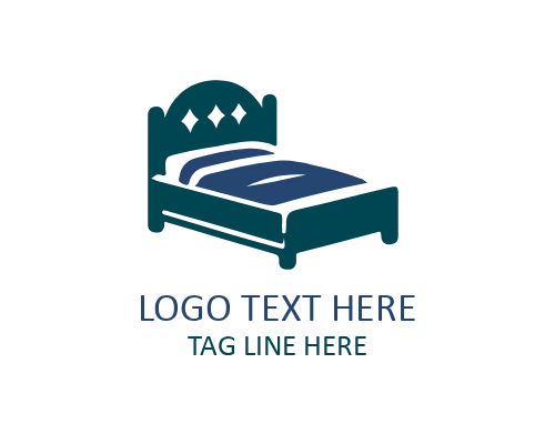 Bed Mascot Logo for Cozy Furniture Branding