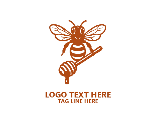 Bee Hive Emblem Logo