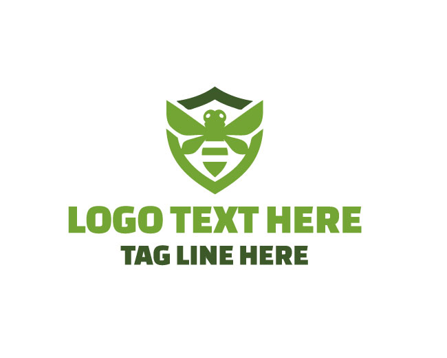 Bee Honeycomb Emblem Logo logo template preview