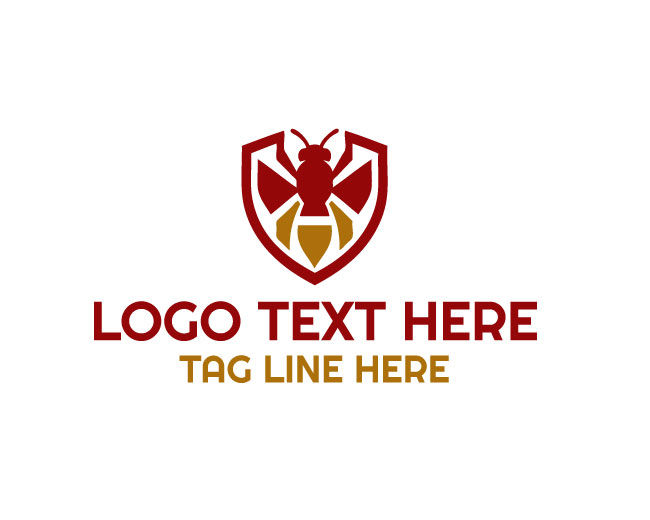 Bee Meadow Badge Logo logo template preview