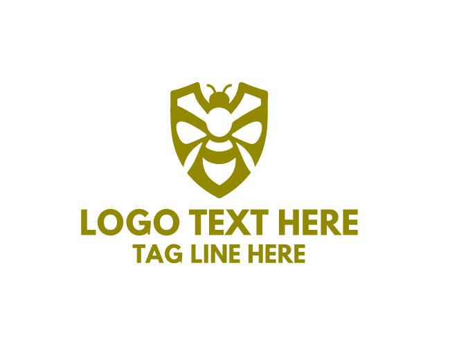 Bee Nature Emblem Logo logo template preview