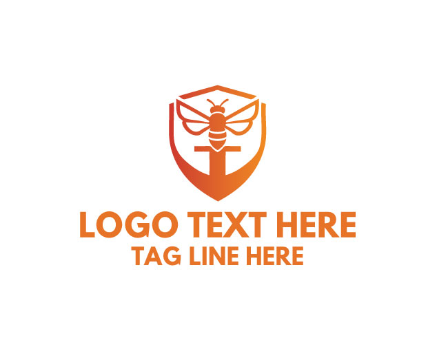 Bee Nectar Crest Logo logo template preview