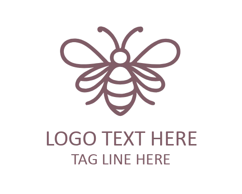 Bee Outline Emblem