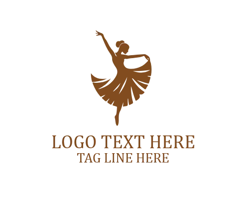 Belly Dance Dancer Brand Logo