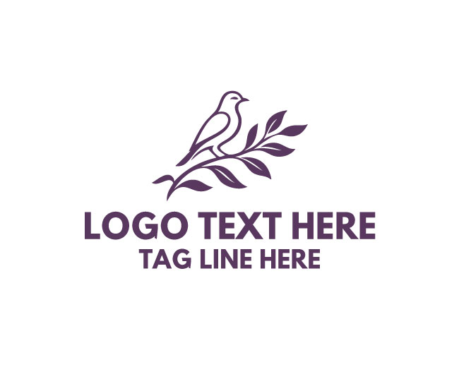  Bird Branch Tree Design Logo