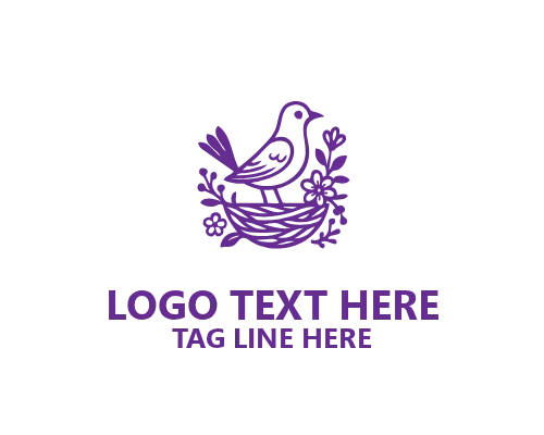 Bird Nest Circle Logo