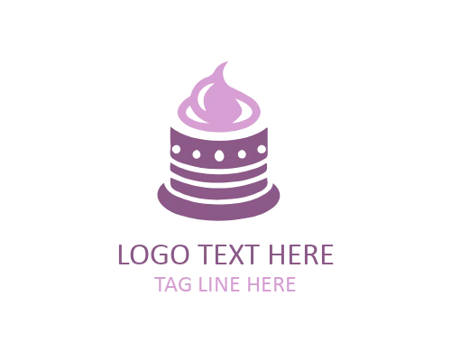 Birthday Cake Slice Logo