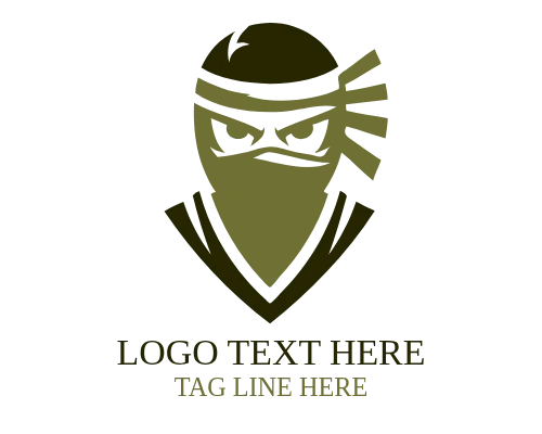 Bladeguard Ninja Mascot Logo