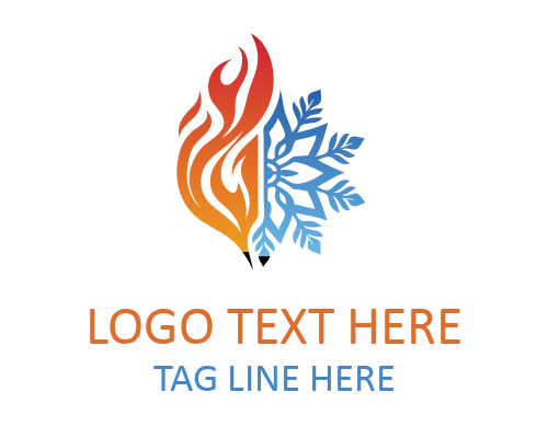 Blazing Fire and Ice Emblem