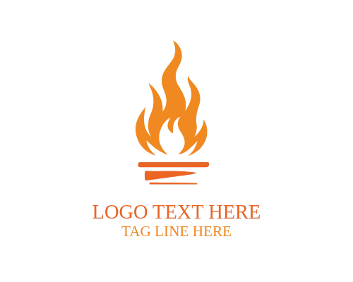  Blazing Fire Flame Logo for Energy and Power Brands