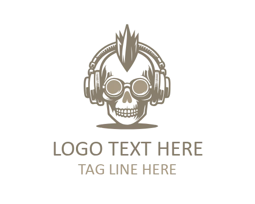 Blight Punk Skull Logo