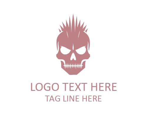 Blitz Punk Skull Logo