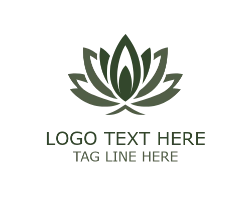 Bloom Circle Lotus Floral Logo for Beauty and Wellness Branding