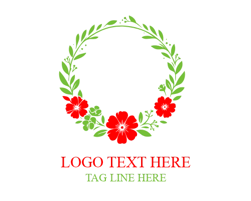 Bloom Floral Emblem Logo