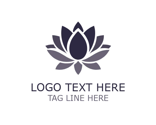 Blooming Lotus Floral Logo for Beauty and Wellness Branding