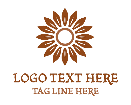 Blooming Sunflower Logo