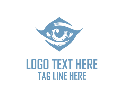 Blue Animal Eye Logo