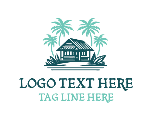 Blue Home Hut Logo