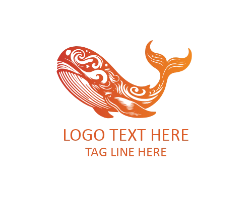 Blue Whale Logo for Ocean, Marine, and Environmental Brands