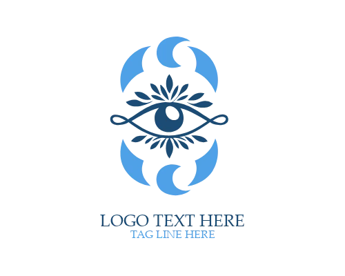 Boho Eye Symbol Logo