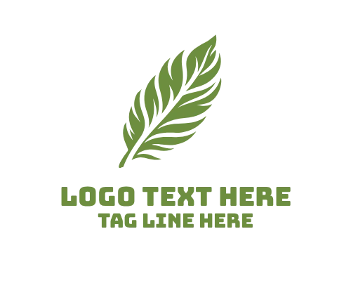 Boho Feather Decorative Logo