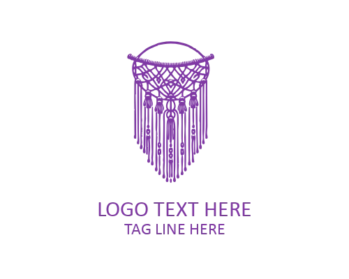 Boho Fringe Macramé Logo