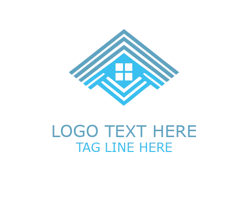 Bold Abstract Roofing Logo for Strong Construction and Contractor Branding
