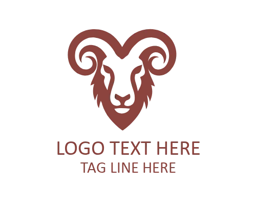 Bold Animal ram Head Logo for Strong Branding