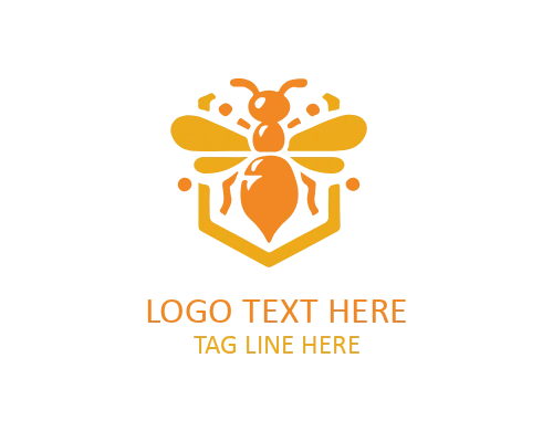 Bold Bee Badge Branding Logo