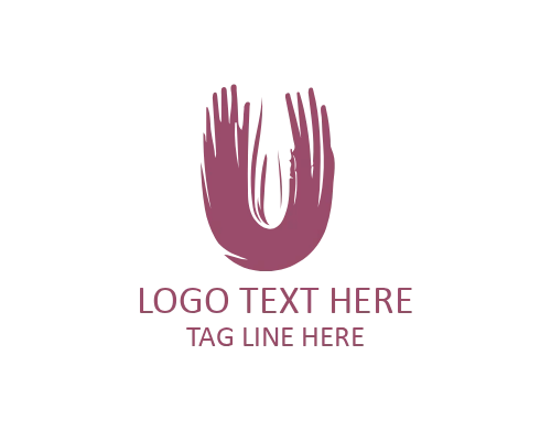 Bold Brush Letter U Logo for Strong Brand Identity