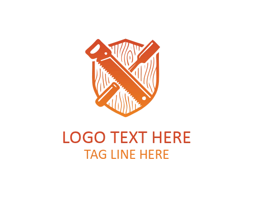 Bold Carpentry Logo for Strong Woodworking Brands and Workshop Identity