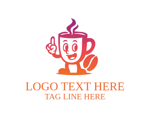 Bold Coffee Mascot Logo