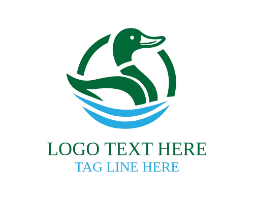 Bold Duck Mascot Logo for Sports and Teams