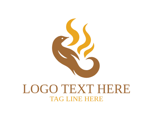 Bold Flame Bird Logo for Powerful Branding and Strong Visual Impact