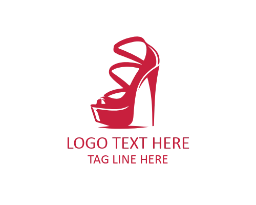 Bold Glam Heel Logo for Fashion, Beauty, and Luxury Brands