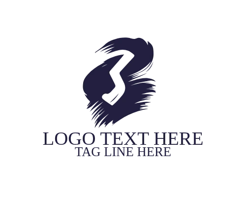 Bold Handwritten Brush Letter S Symbol Logo for Strong Branding