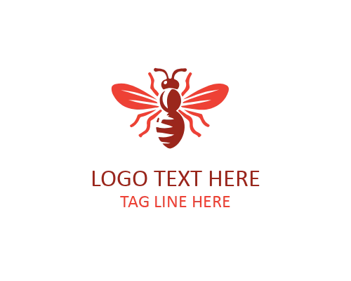 Bold Honey Bee Brand Symbol