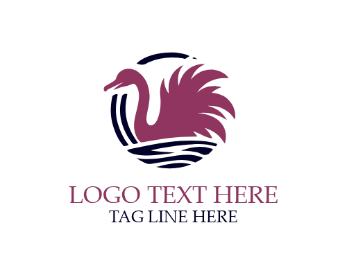 Bold Line Ostrich Logo