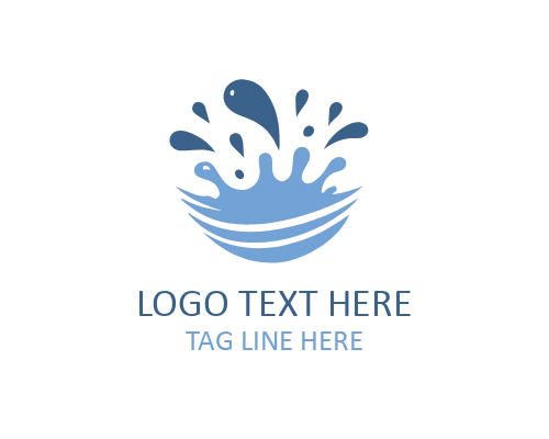 Bold Liquid Splash Logo for Energy and Fitness Brands