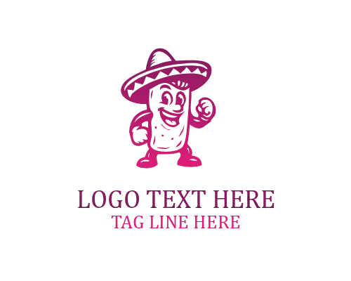 Bold Mexican Food Mascot Logo