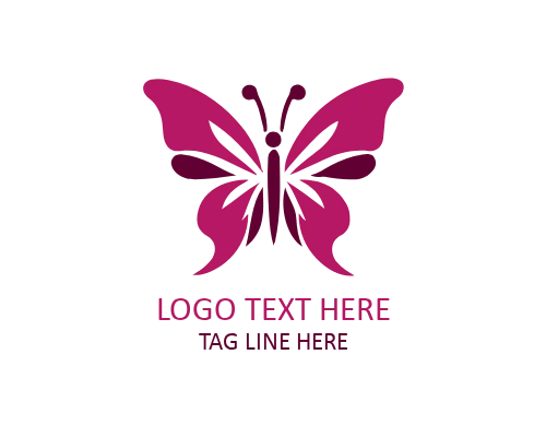 Bold Modern Butterfly Emblem