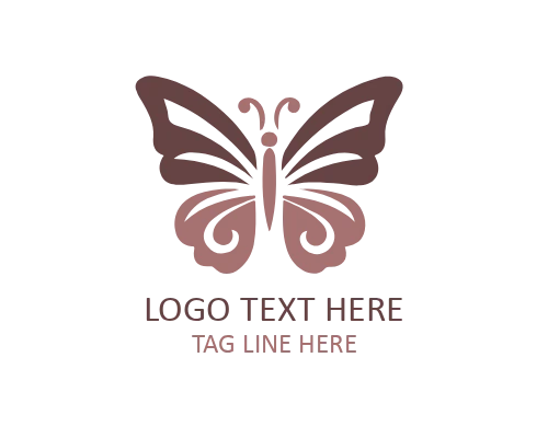 Bold Modern Butterfly Icon