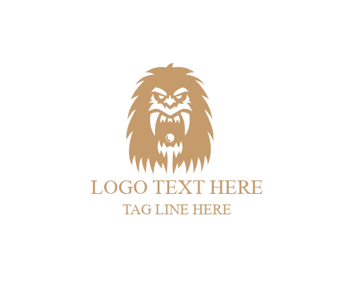 Bold Monster Head Logo for Aggressive and Powerful Brand Identity