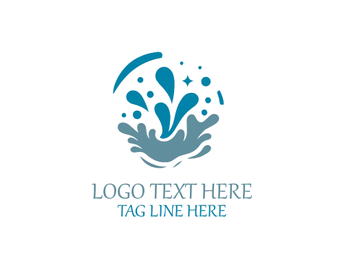 Bold Water Wave Splash Logo for Strong Brand Identity