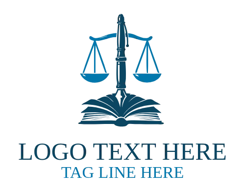 Book Legal Pen Logo