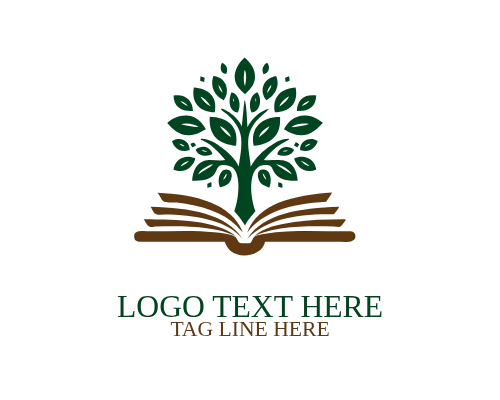 Book Tree Academic Icon Logo