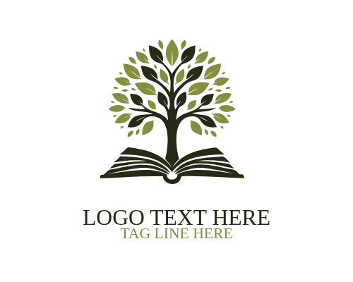 Book Tree Knowledge Growth Logo