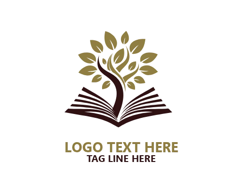 Book Tree Learning Growth Logo